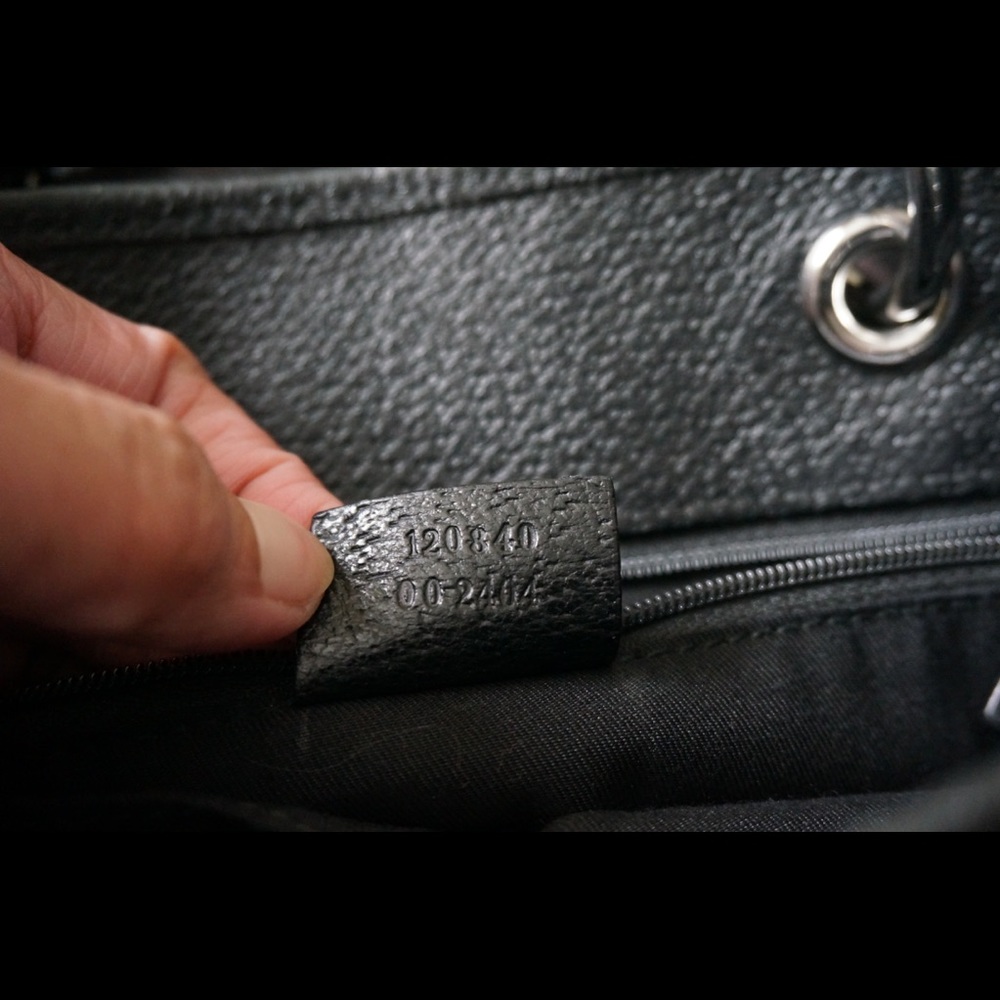 Gucci Black Monogram Mini Tote - Picture 14 of 15
